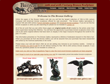 Tablet Screenshot of bronze-gallery.com